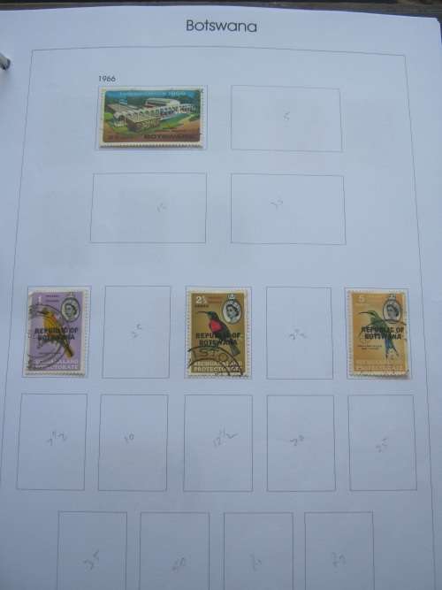 RING BINDER CONTAINING A COLLECTION OF BOTSWANA