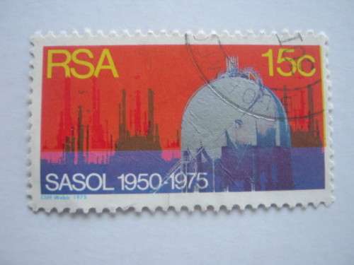 RSA - 1975  25th ANNIV OF SASOL - SINGLE - POSTALLY USED