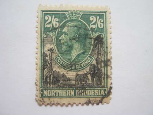 NORTHERN RHODESIA - 1925-29 DEFIN ISSUE- 2s6d BLACK and GREEN - SINGLE - USED