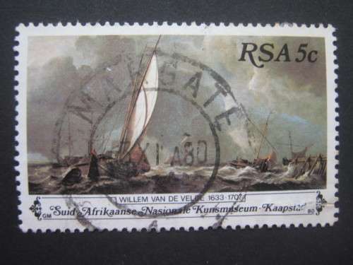 RSA - 1980 NATIONAL ART GALLERY - 5c SHIPPING - SINGLE WITH FD CANCELLATION