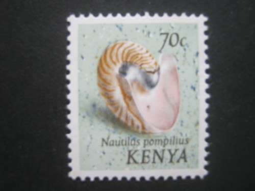 KENYA - 1971 SEA SHELLS - 70c NAUTILUS POMPILIUS (SG 46) - SINGLE - MNH