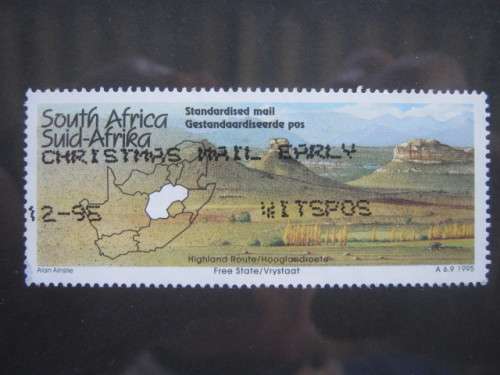 RSA - 1995 TOURISM FREE STATE `HIGHLAND ROUTE` - SINGLE - USED POSTALLY