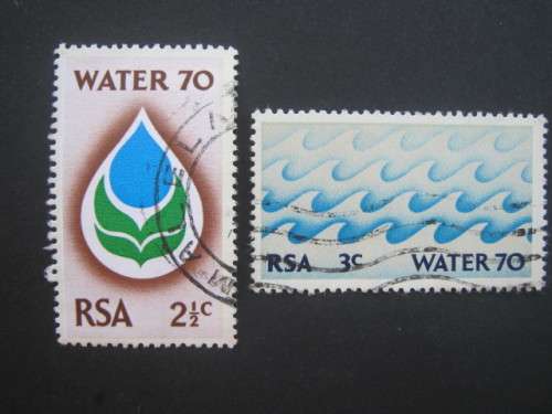 RSA - 1970 Water Campaign - Full Set of Singles - Postally Used