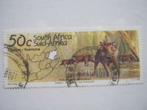 RSA - 1995 TOURISM EASTERN TRANSVAAL `WARTHOG` - SINGLE - USED POSTALLY