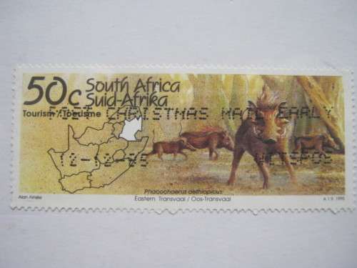 RSA - 1995 TOURISM EASTERN TRANSVAAL `WARTHOG` - SINGLE - USED POSTALLY