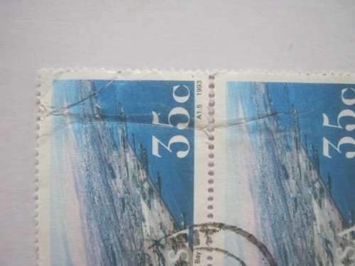 RSA - 1993 SOUTH AFRICAN HARBOURS - 35c WALVIS BAY BLOCK OF 8 - POSTALLY USED