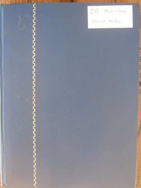 LARGE STOCK BOOK - GB QEII - LARGE COLLECTION OF MINT AND/OR USED (ALL PRE-DECIMAL) - SEVERAL BLOCKS