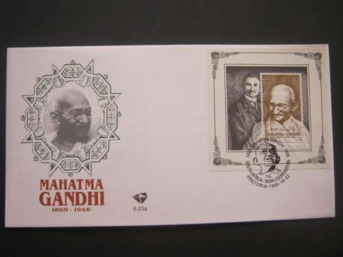 RSA - 1995 MAHATMA GANDHI COMMEMORATION - OFFICIAL FDC # 6.23a