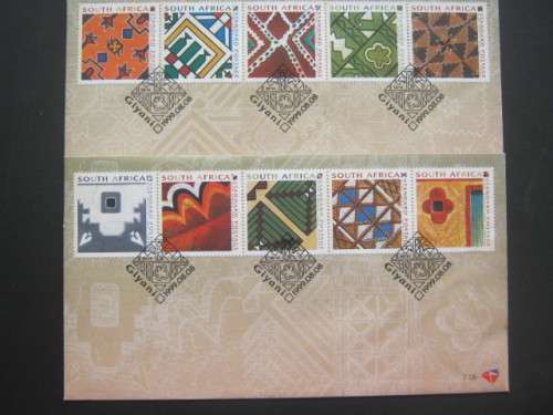 RSA - 1999 TRADITIONAL WALL ART - OFFICIAL FDC # 7.05 and 7.06