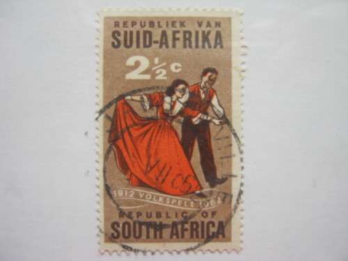 RSA - 1961 50TH ANNIV OF `VOLKSPELE` IN SA - SINGLE - POSTALLY USED