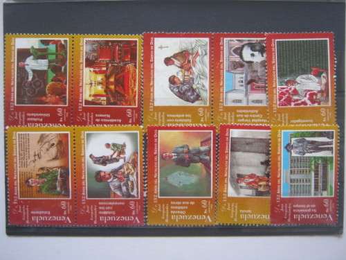 VENEZUELA - 1996 132nd ANNIV OF BIRTH OF JOSE HERNANDEZ - FULL SET OF SINGLES - UNUSED