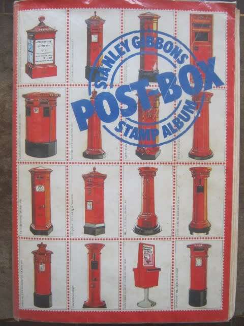 SG `POSTBOX` STAMP ALBUM - MIXED WORLD - ALMOST 2500 STAMPS HERE - VERY GOOD CONDITION
