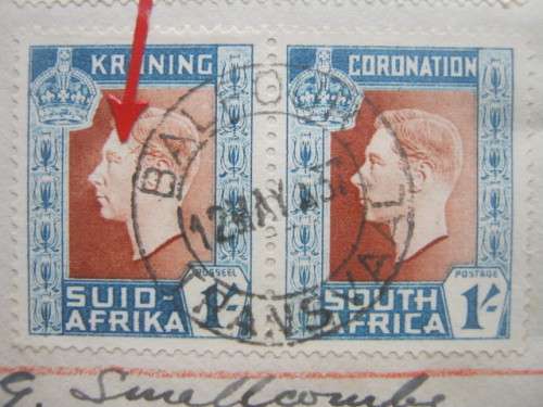 UNION - 1937 CORONATION OF KGVI - FULL SET ON PAPER WITH FD CANCELLATION AND VARIETY ON 1/-