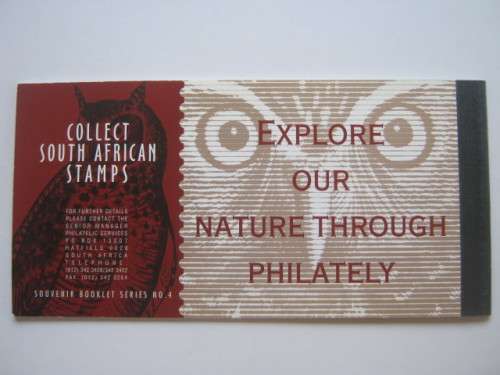 **SALE** RSA 1998 SOUTH AFRICAN RAPTORS - SOUVENIR BOOKLET - CONTAINS SHEETLETS/POSTCARDS - COMPLETE