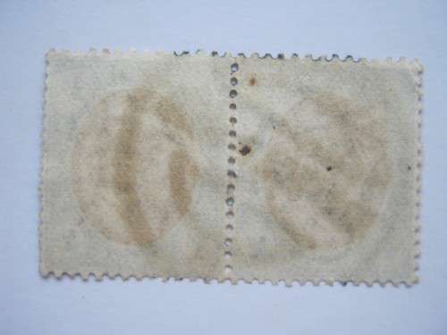 TRANSVAAL - 1902-03 DEFIN ISSUE KEVII - 0,5d BLACK and GREEN - PAIR - USED WITH CLEAR CANCELLATION