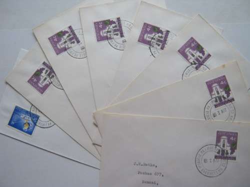 POSTAL HISTORY - QUEENSTOWN MOBILE POST OFFICE # 22 - COVERS and CORRESPONDENCE (INCL DATE ERROR)