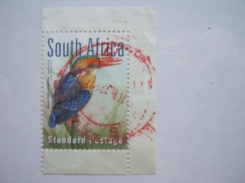 RSA - 2017 SAPDAPEX 2017 `AFRICAN PYGMY KINGFISHER` - SINGLE (FROM SHEETLET) - POSTALLY USED