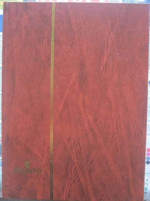 EMPTY `PRONTO` STOCKBOOK (BROWN WITH WHITE PAGES) - PREVIOUSLY USED BUT AS GOOD AS NEW