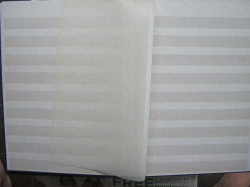 EMPTY `PRONTO` STOCKBOOK (BLUE WITH WHITE PAGES) - PREVIOUSLY USED BUT AS GOOD AS NEW