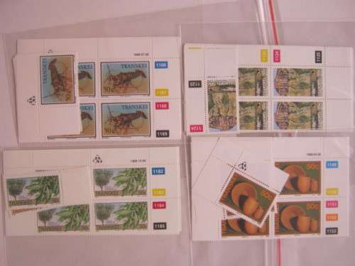 TRANSKEI - 1989 - Selection of Control Blocks and Singles