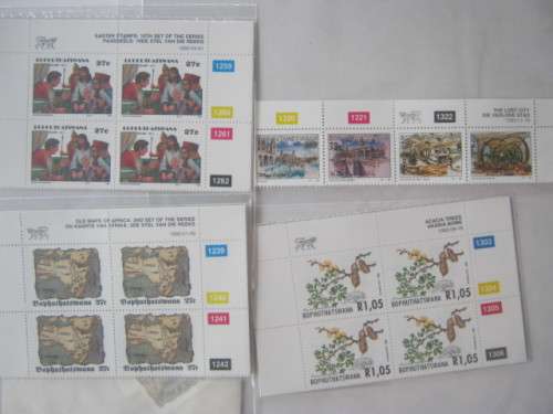 BOPHUTHATSWANA - 1992 - SELECTION OF SETS OF CONTROL BLOCKS - MNH