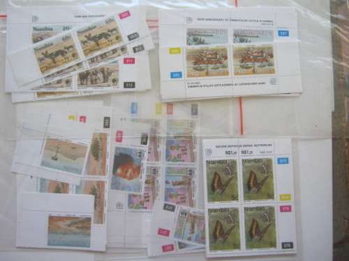 NAMIBIA - 1993 - SELECTION OF SETS OF CONTROL BLOCKS and SINGLES - MNH
