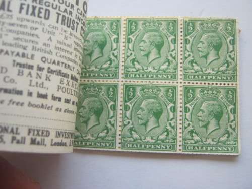 GB KGV - 1934 Booklet (Edition 269) - Incomplete