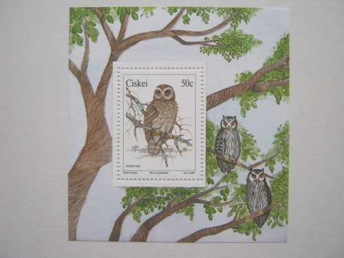CISKEI - 1991 OWLS - MINIATURE SHEET - MNH