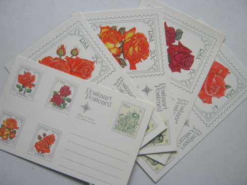 **R1 START** RSA - 1979 4th WORLD ROSE CONVENTION - SET OF 5 POSTCARDS - UNUSED