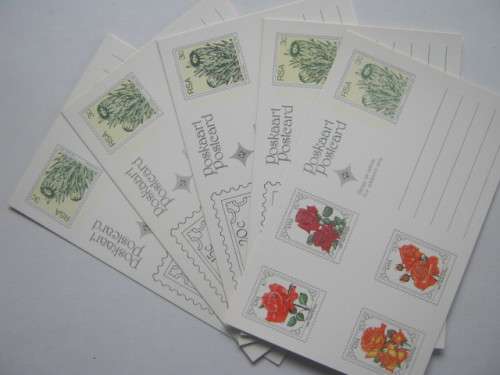**R1 START** RSA - 1979 4th WORLD ROSE CONVENTION - SET OF 5 POSTCARDS - UNUSED
