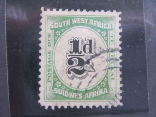 SWA - 1931 Postage Due - 1/2d Black & Green - Fine Used
