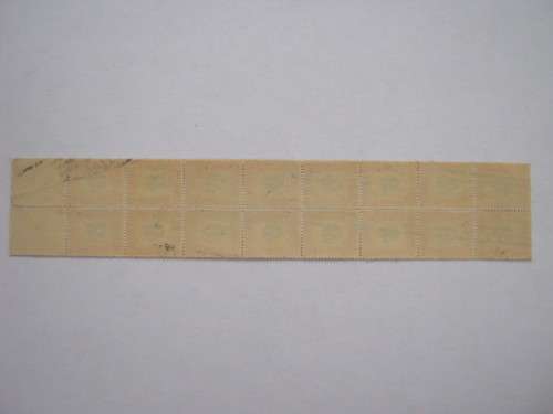 UNION - 1950-58 POSTAGE DUES `HYPHENATED` - 6d GREEN and ORANGE - BLOCK OF 16 - FINE USED