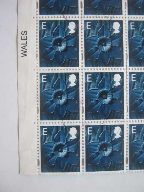 GB QEII - 2003 REGIONAL ISSUE (WALES) - BLOCK OF 43 - POSTALLY USED