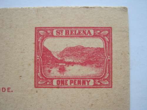 GB QV - 1896 ST. HELENA POSTCARDS (ANSWER CARD) - PAIR - 1d CARMINE - UNUSED AND IN FINE CONDITION