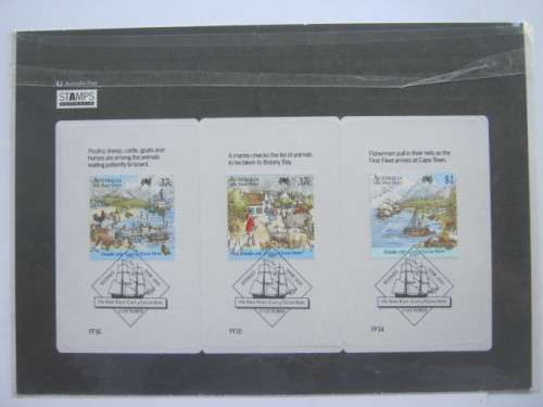AUSTRALIA - 1987-88 STAMP COLLECTOR CARDS - 21 CARDS IN 5 SETS - ORIGINAL PACKAGING