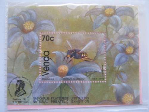 VENDA - 1992 BEES - MINIATURE SHEET - MNH