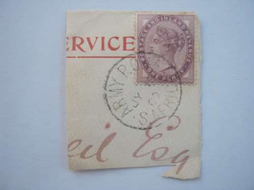 1900 BOER WAR - QV 1d WITH CLEAR POSTMARK