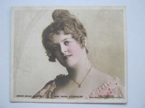 GB KEVII - 1905 MISS MARIE STUDHOLME USED MIDGET POSTCARD WITH CLEAR CANCELLATION