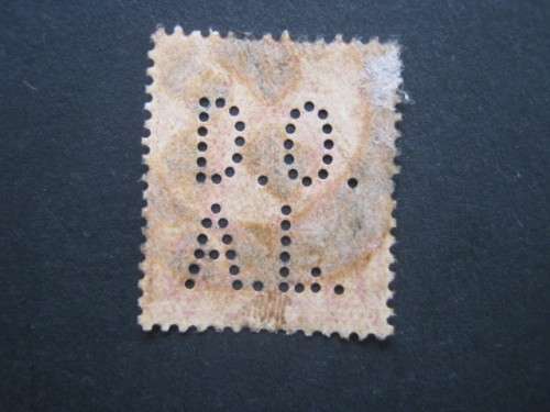 NATAL OFFICIALS - KEVII 1d CARMINE WITH PERFIN `D.O.A.L.` - SINGLE - USED