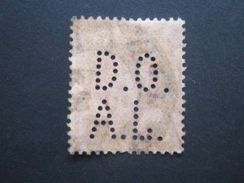 NATAL OFFICIALS - KEVII 1d CARMINE WITH PERFIN `D.O.A.L.` - SINGLE - USED