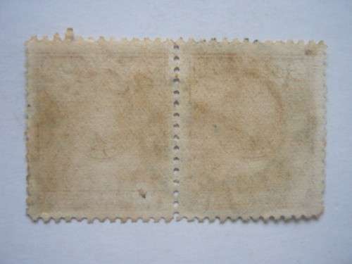 NORTHERN RHODESIA - 1925 DEFIN ISSUE KGV - 2d YELLOW-BROWN - PAIR WITH SUPERB POSTMARK - FINE USED