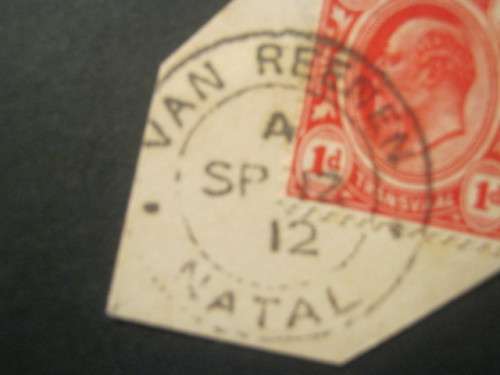 INTERPROVINCIAL - TRANSVAAL 1905-09 DEFIN ISSUE - SELECTION OF STAMPS WITH NATAL CANCELLATIONS