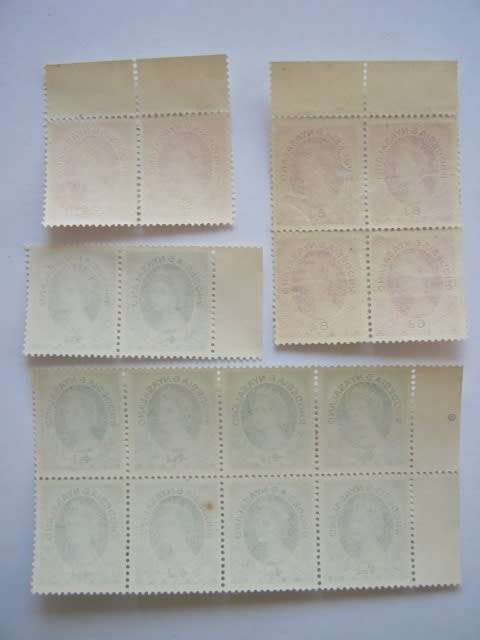 RHODESIA and NYASALAND - 1954-56 DEFIN ISSUE - SELECTION OF BLOCKS/PAIRS - MNH