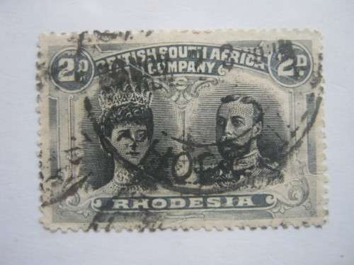 BSAC - 1910-16 DEFIN ISSUE `DOUBLE HEADS` - 2d  - SINGLE - USED