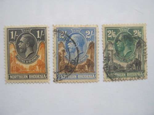 NORTHERN RHODESIA - 1925-29 DEFIN ISSUE KGV - SELECTION OF SINGLES - UNUSED/USED