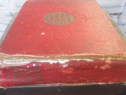 VINTAGE `IMPROVED` STAMP ALBUM - MIXED WORLD - APPROX 3500 STAMPS