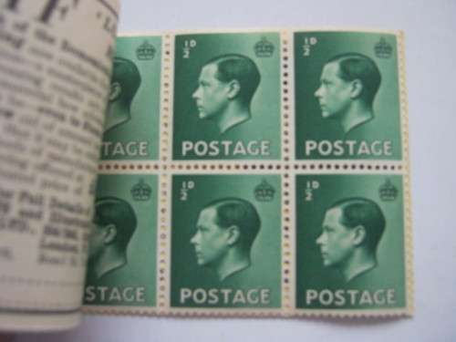 GB KEVIII - 1936 Booklet 2/- (Edition 371) - Complete