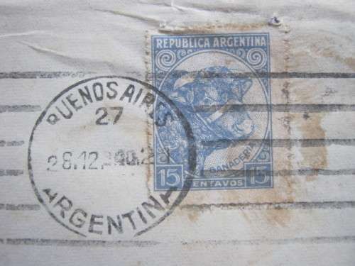 ARGENTINA - 1940 POSTAL HISTORY - WWII CENSORED COVER - BUENOS AIRES, ARGENTINA TO SOUTH AFRICA