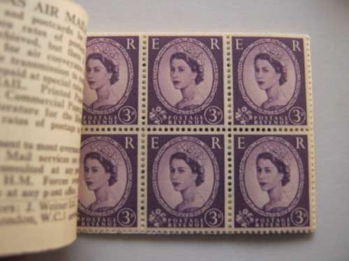 GB QEII - 1959 BOOKLET 5/- - INCOMPLETE