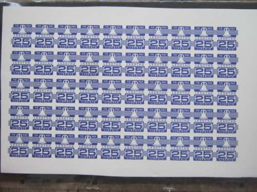 LESOTHO - 1986 POSTAGE DUES - FULL SET OF IMPERFORATE SHEETS